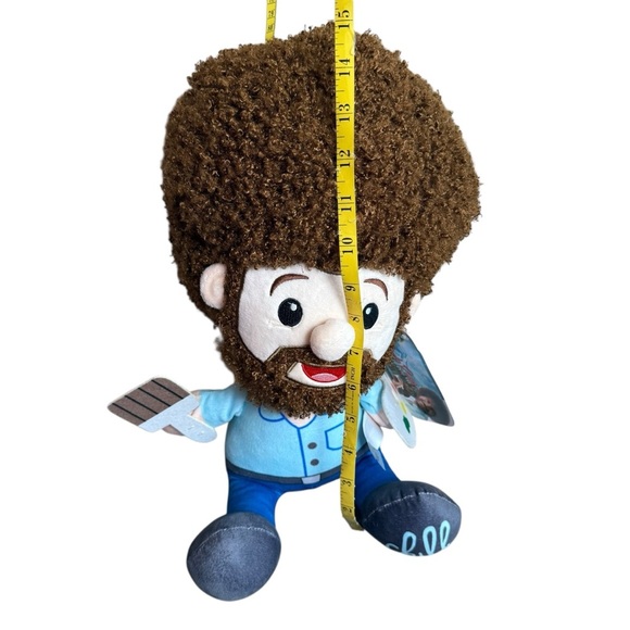 Licensed Bob Ross Character Plush Figure Doll Happy Little Painting Chill 13 In - Picture 7 of 12